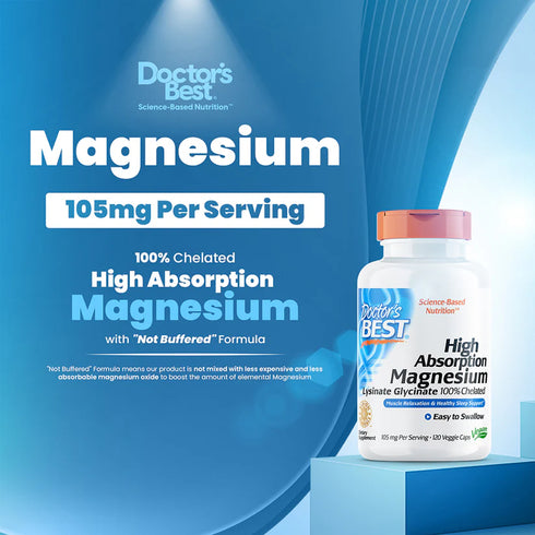 Image of High Absorption Magnesium Chelate (100mg Elemental) 120tabs bottle
